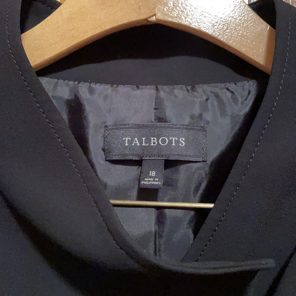 Talbots Asymmetrical Button Jacket Euc 18 - image 3